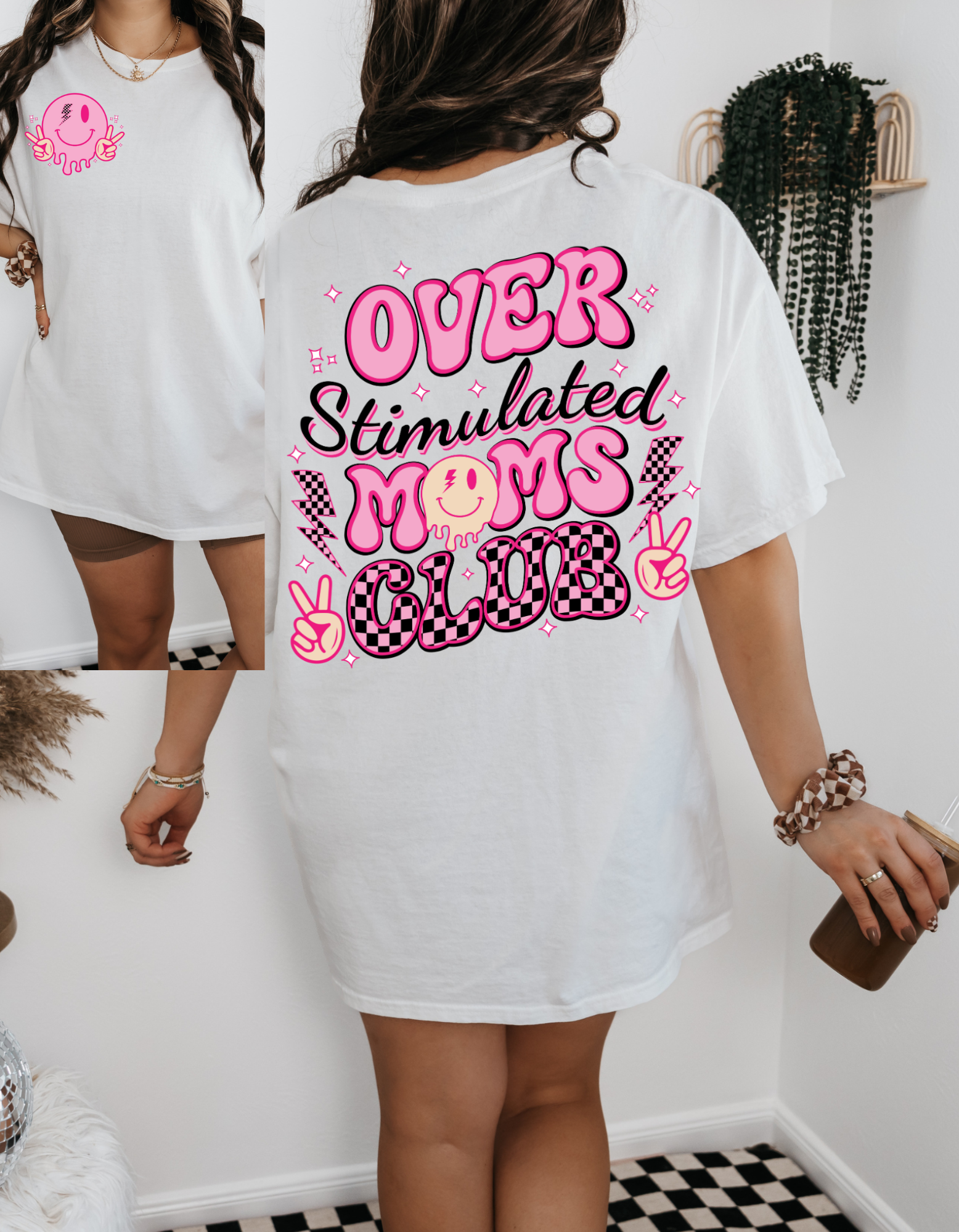 Overstimulated Moms Club Graphic T-Shirt