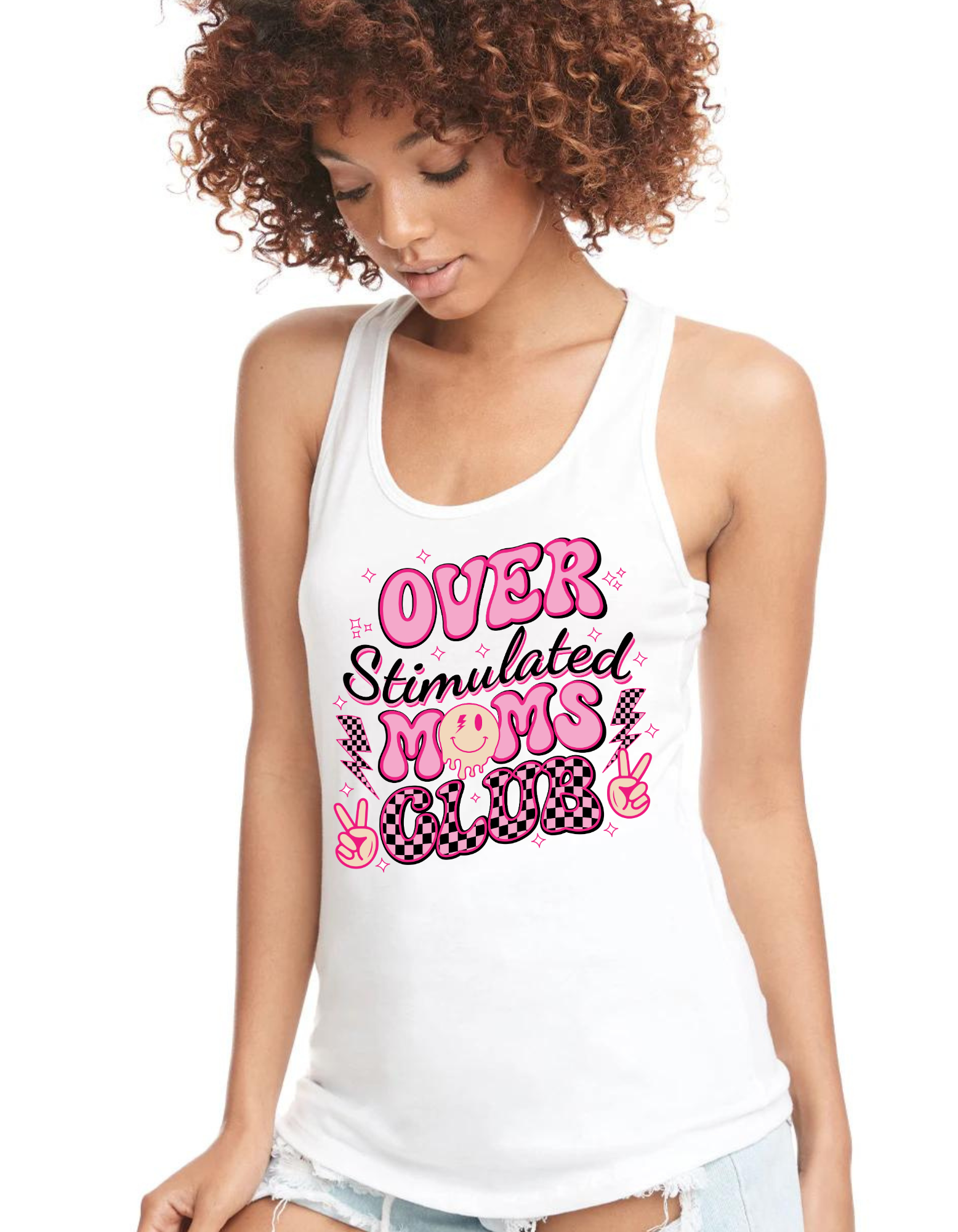 Over Stimulated Moms Club Tank Top