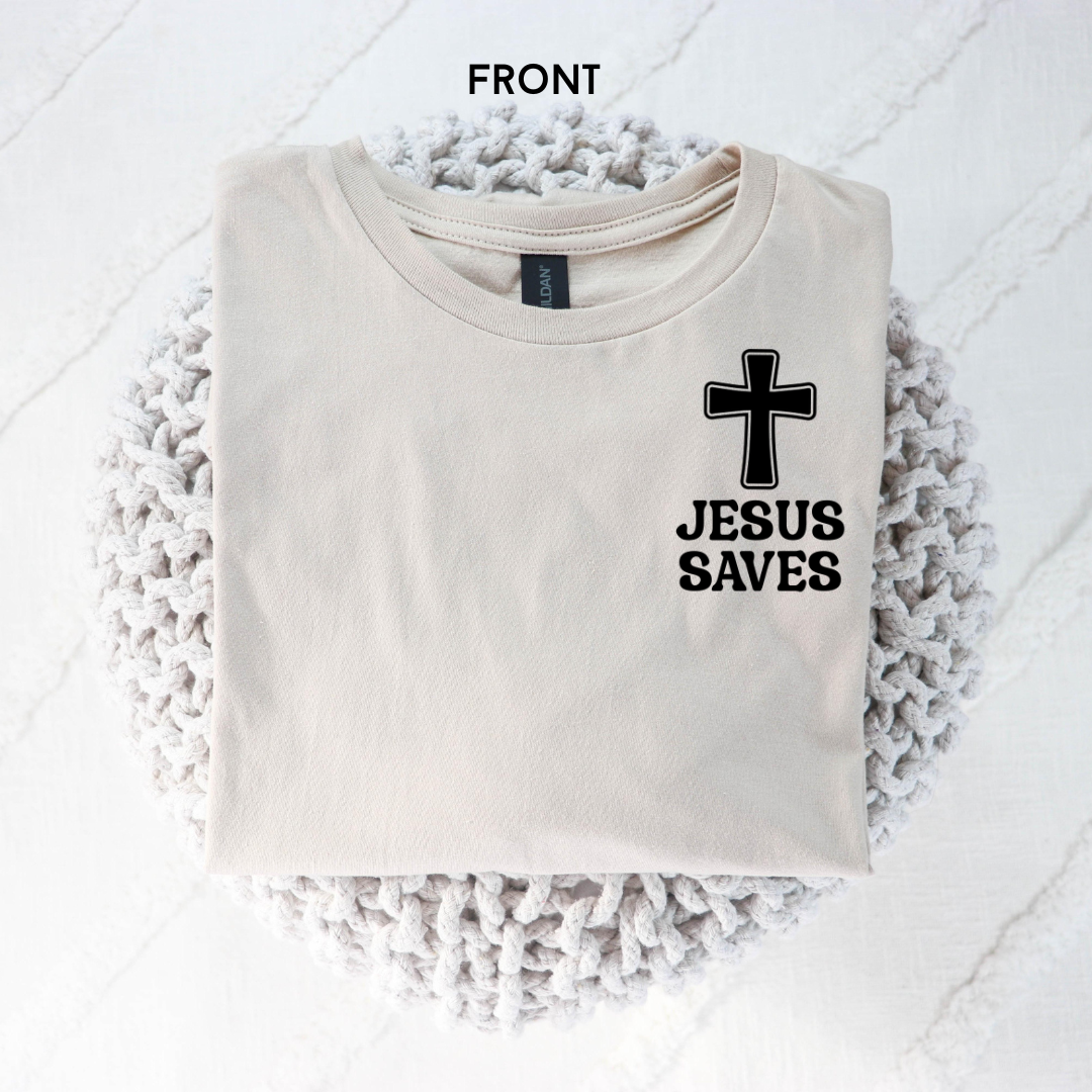 Jesus Saves Graphic T-shirt