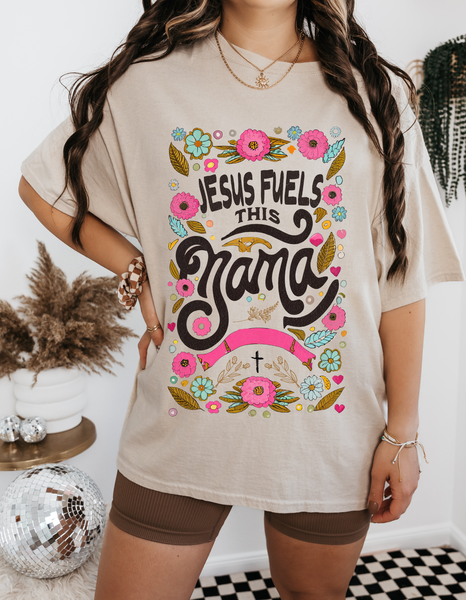 Jesus Fuels This Mama Graphic T-Shirt