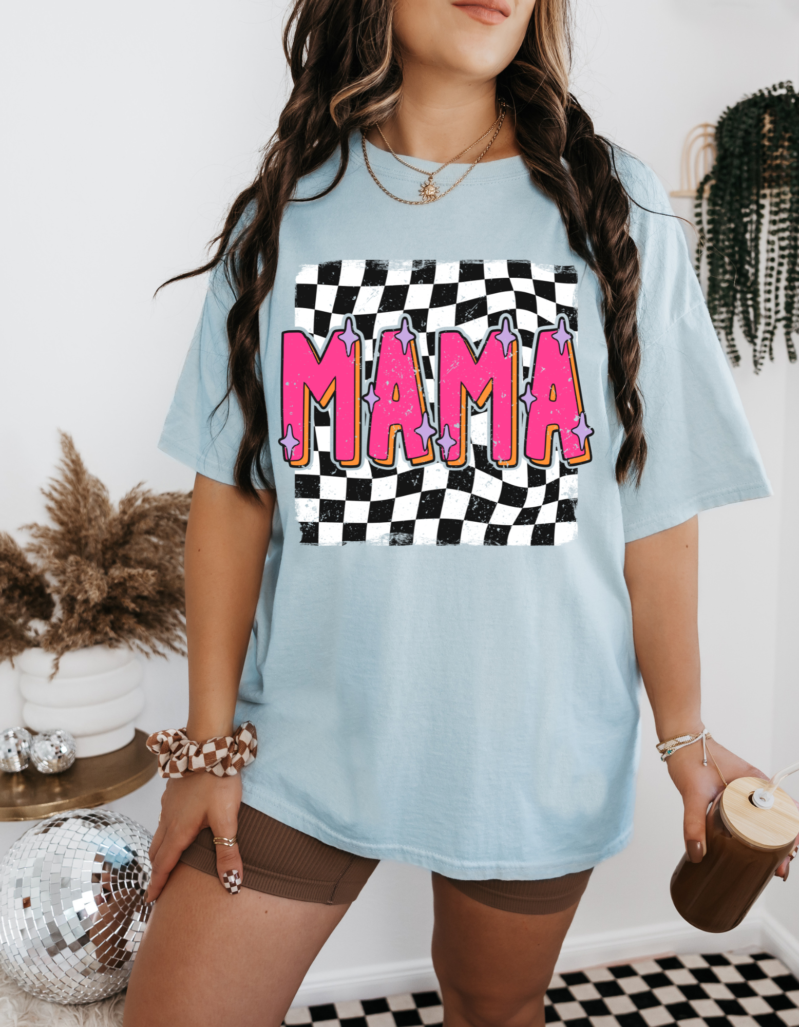 Retro Mama Graphic T-Shirt