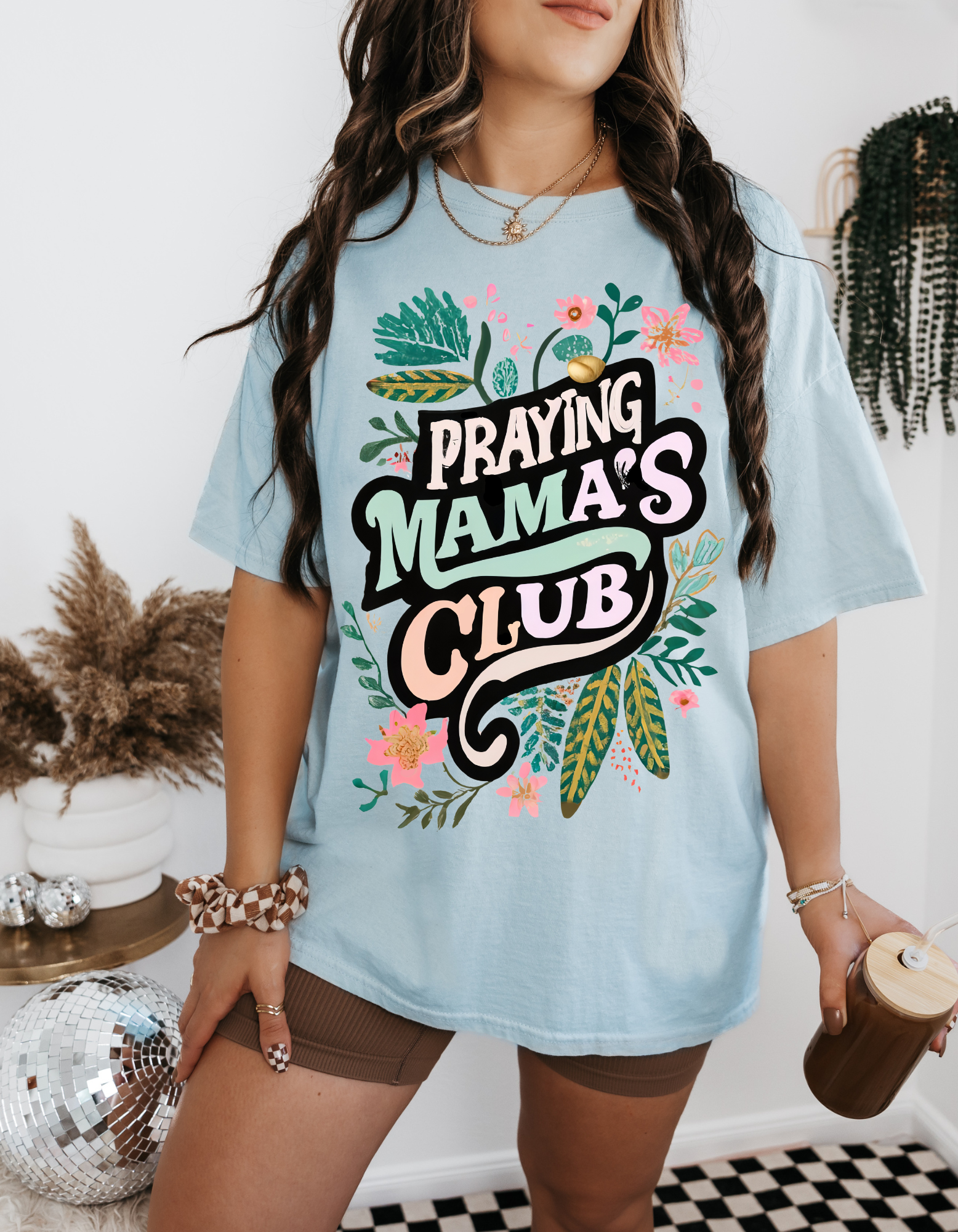 Praying Mamas Club Graphic T-Shirt