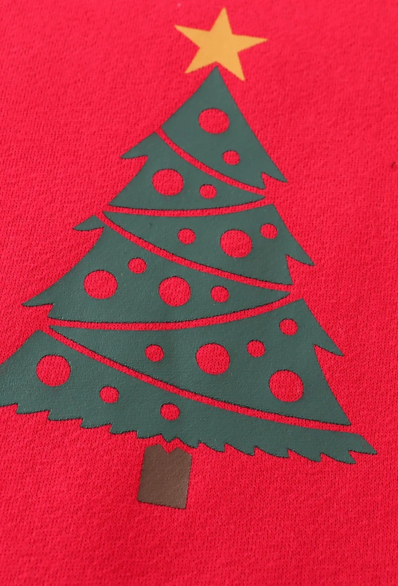 Kids Red Christmas Tree Ruffle Tutu Skirt Set