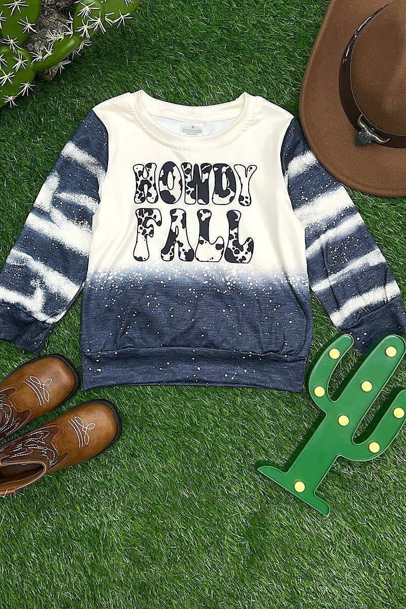 Kids Howdy Fall Ombre Sweater
