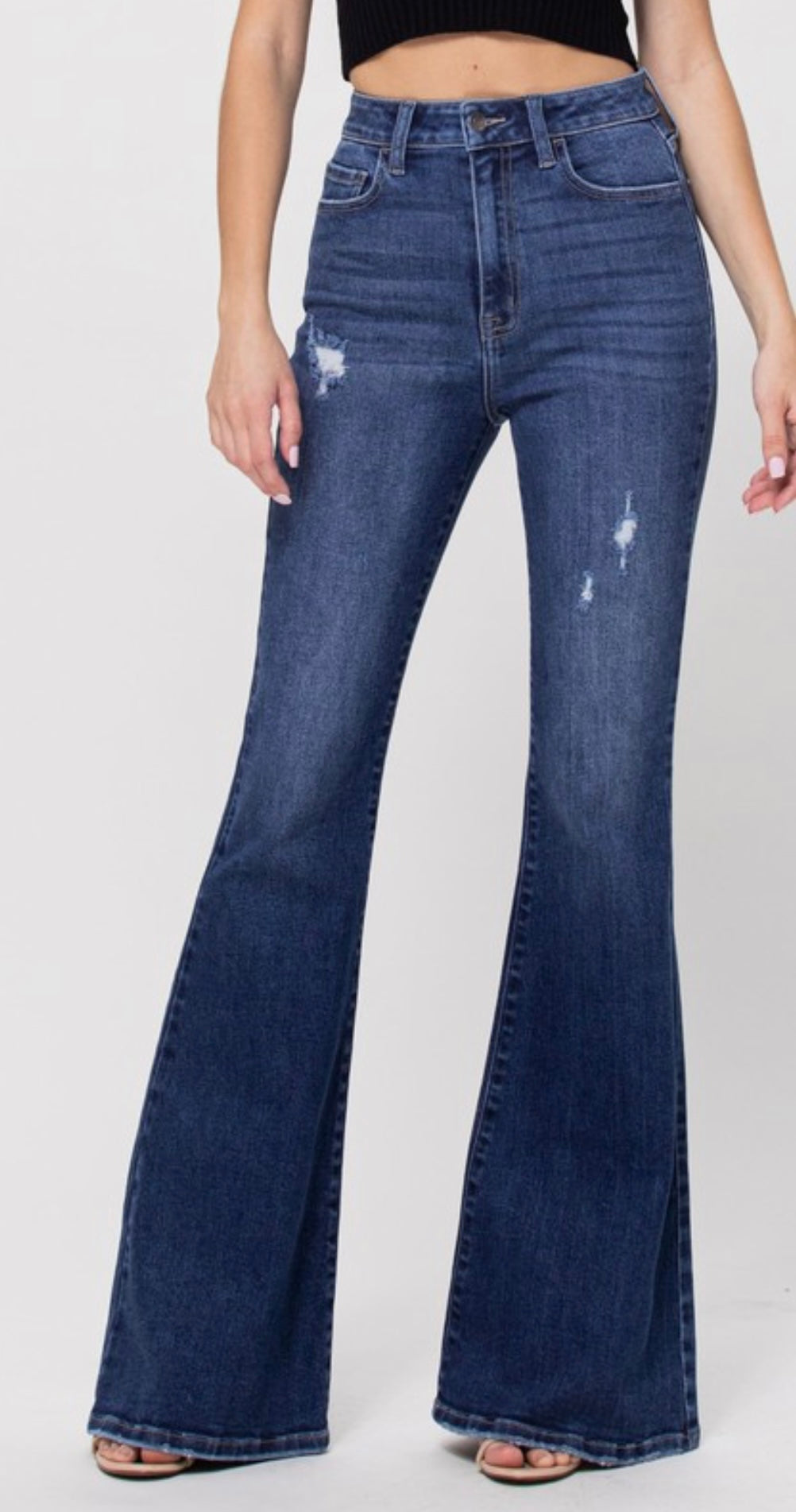 The Delilah Dark Wash Flare Jeans